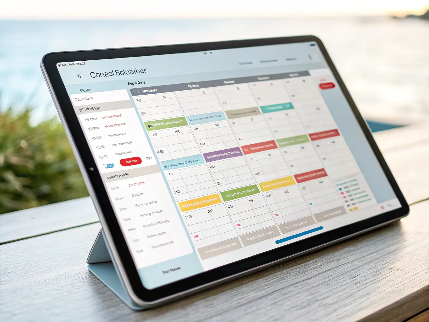 An image depicting a calendar interface with various community events marked, highlighting the platform's event organization capabilities.